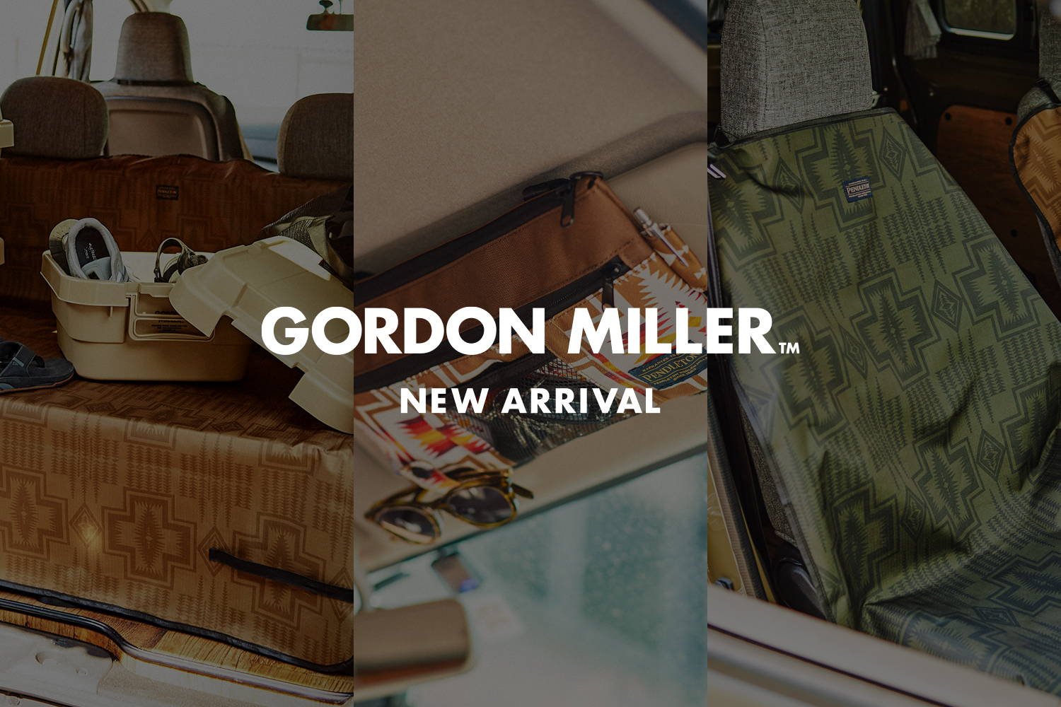 ペンドルトン×GORDON MILLER ブランケット 車内を彩り運転が楽しくなるPENDLETON[ペンドルトン]柄の新作