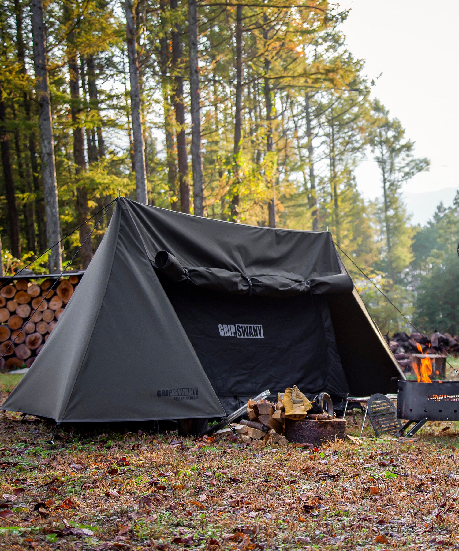 GRIP SWANY FIREPROOF GS TENT BLACK/インナー - テント/タープ