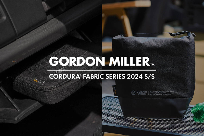 先行予約：5月下旬発売 GORDON MILLER 2024 S/Sコーデュラファブリックシリーズより、車検証ポーチ& SSサイズ ソフトクーラーが新登場！