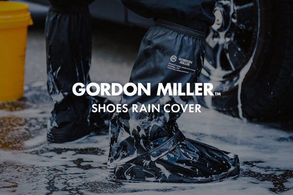 GORDON MILLERより、急な雨の日や洗車の際の足元をしっかり防水できるシューズレインカバーが登場！