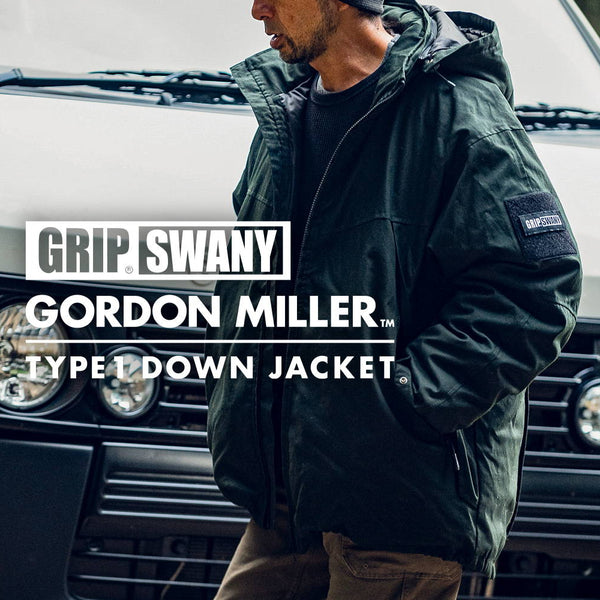 GRIP SWANY × GORDON MILLER TYPE1 DOWN JACKET