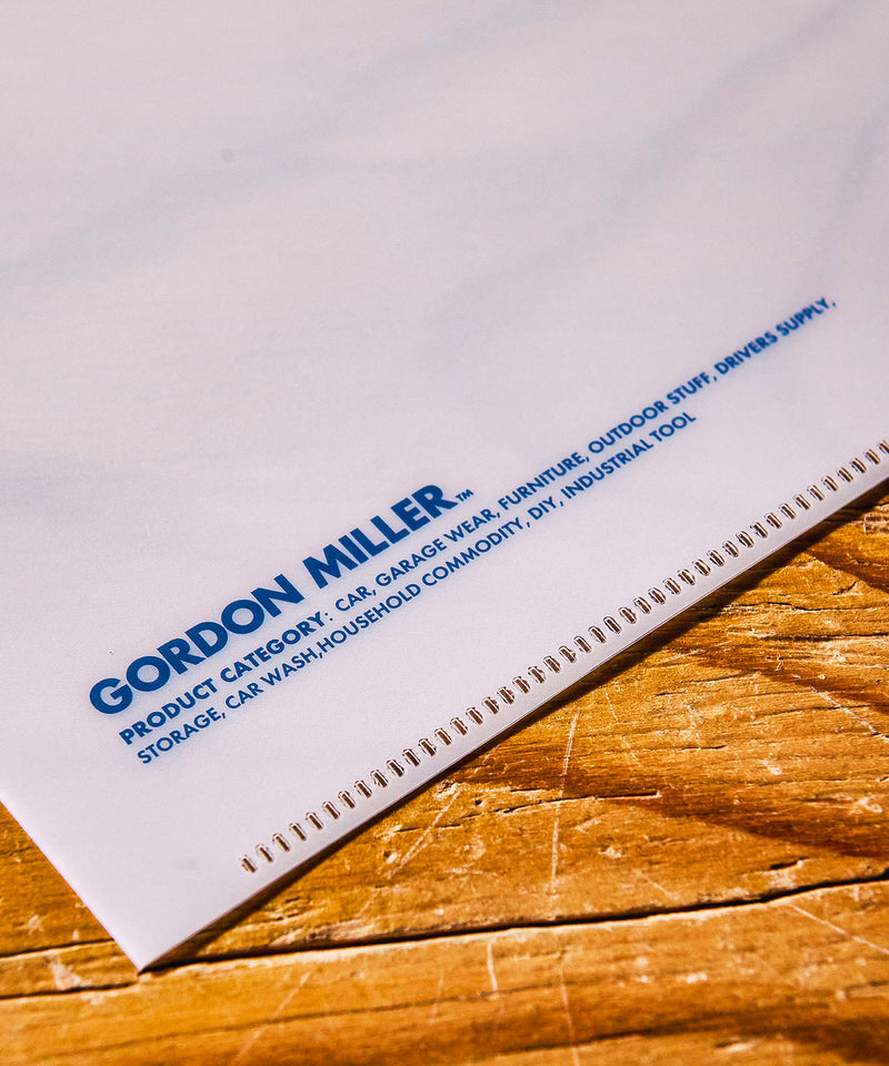 GORDON MILLER クリアファイルA4 3PSET