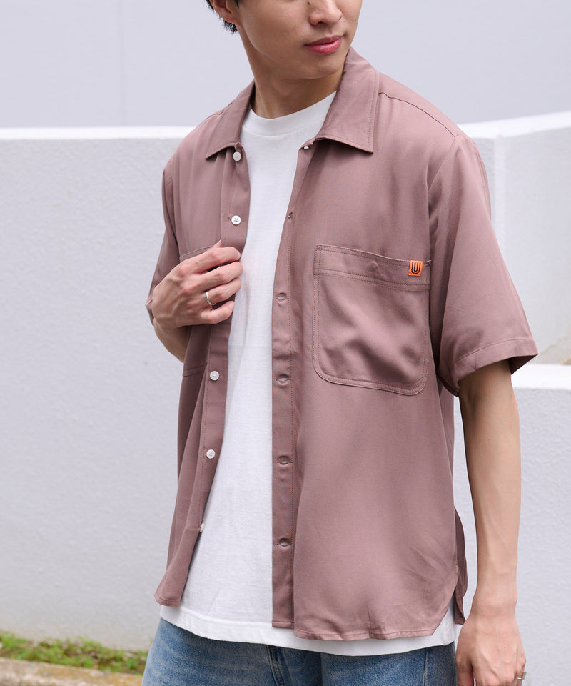 UNIVERSAL OVERALL オープンカラーシャツ U2113168