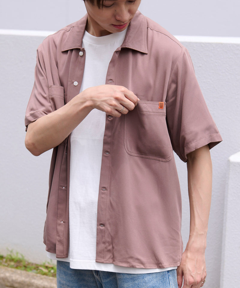 UNIVERSAL OVERALL オープンカラーシャツ U2113168