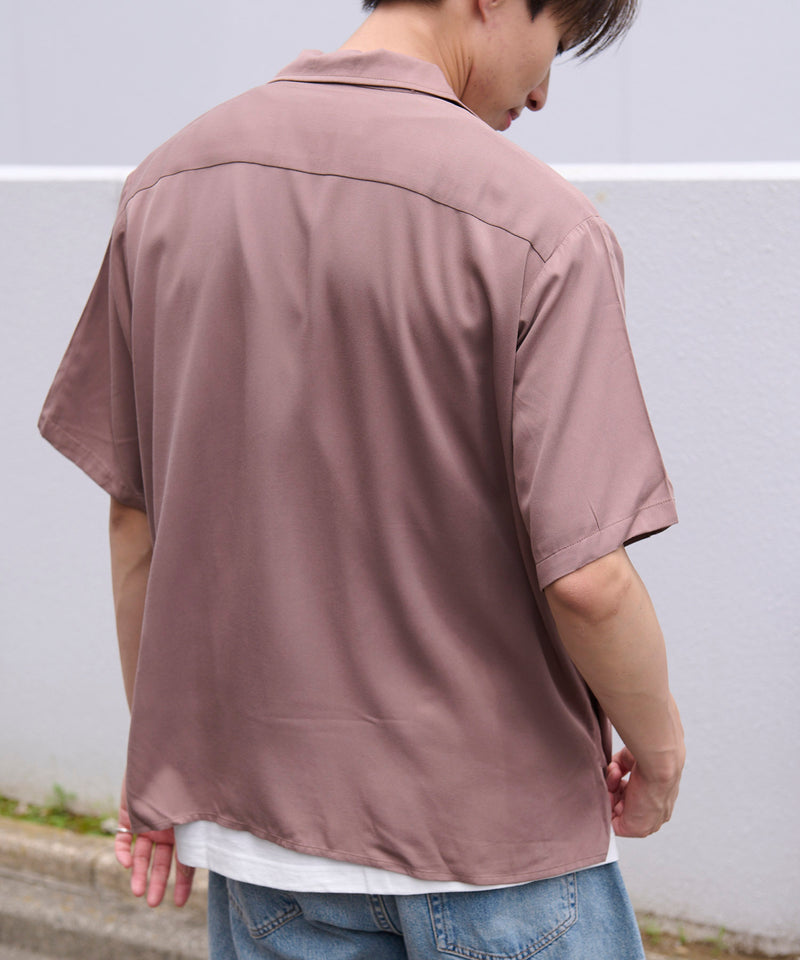 UNIVERSAL OVERALL オープンカラーシャツ U2113168