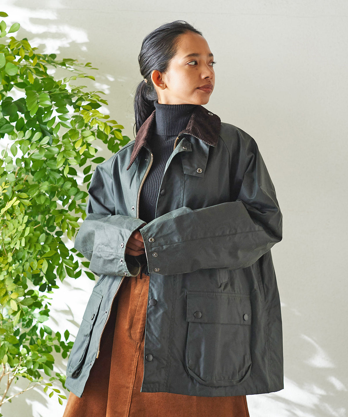 Barbour オーバーサイズ ワックス ビデイル