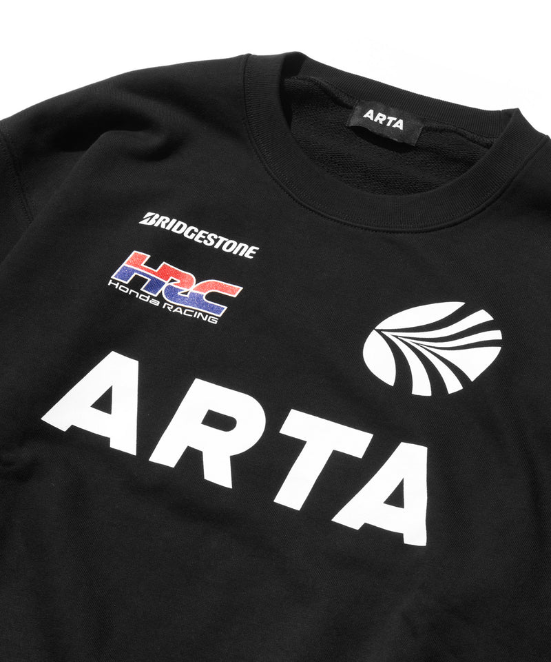 ARTA レプリカ ロゴ スウェット シャツ（BLACK）
