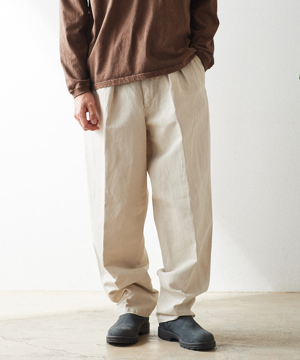 Nigel Cabourn CC22 2タックパンツ コットンリネンデニム