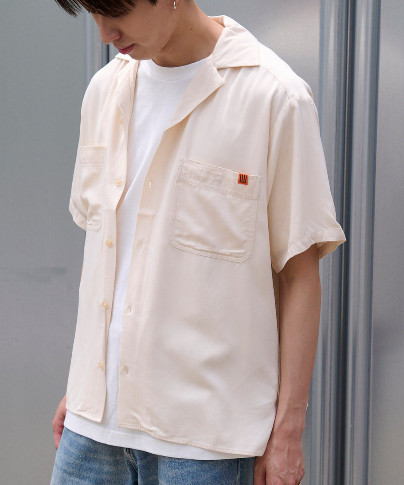 UNIVERSAL OVERALL オープンカラーシャツ