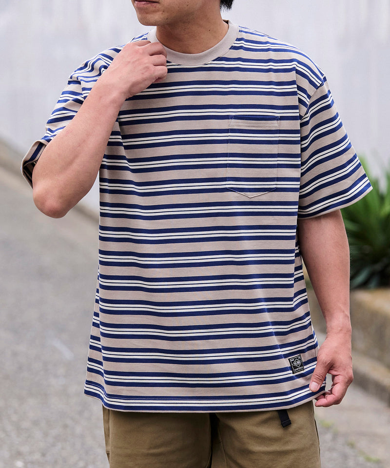 BIG MIKE サングラス ポケット ボーダー Tシャツ