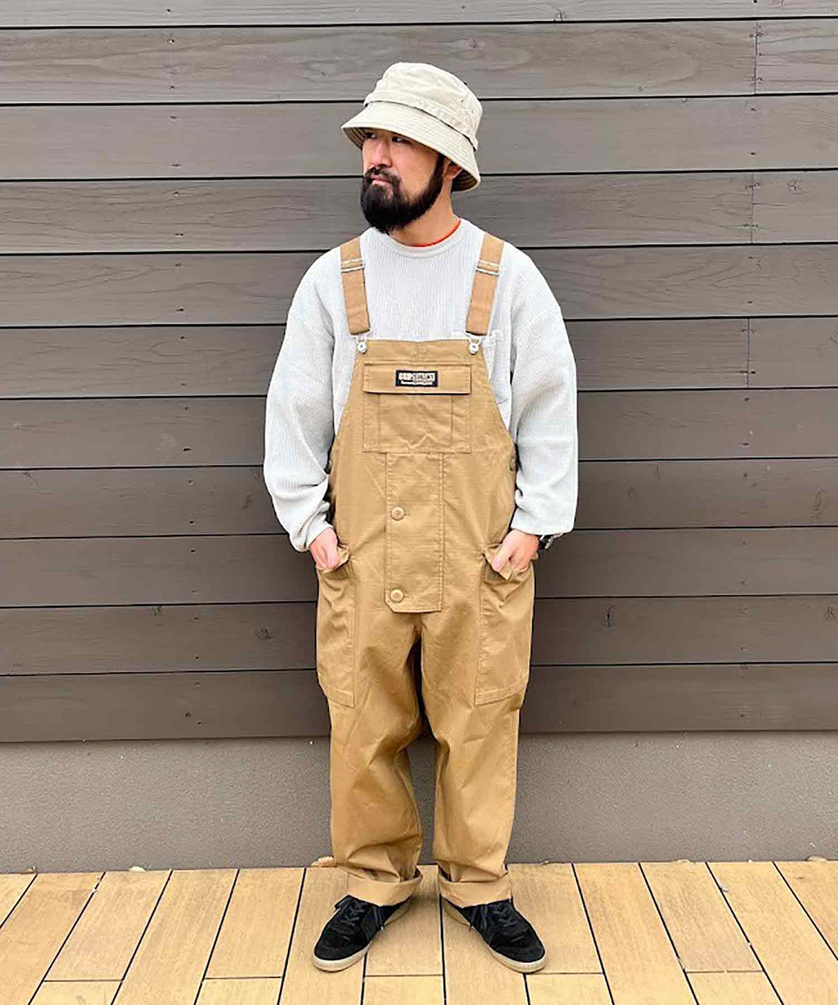 GRIP SWANY ブラウンオーバーオール Lサイズ マイクス別注】GRIP SWANY×myXのオーバーオール | GOOD OPEN