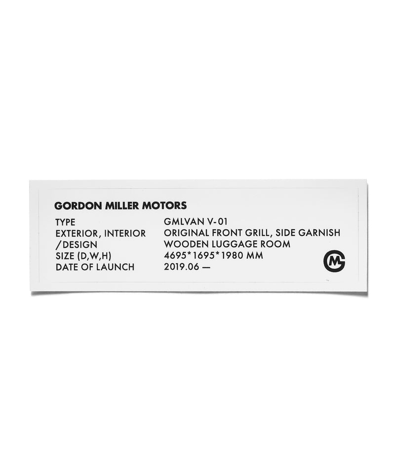 GORDON MILLER ステッカー CARD V-01/C-01/S-01