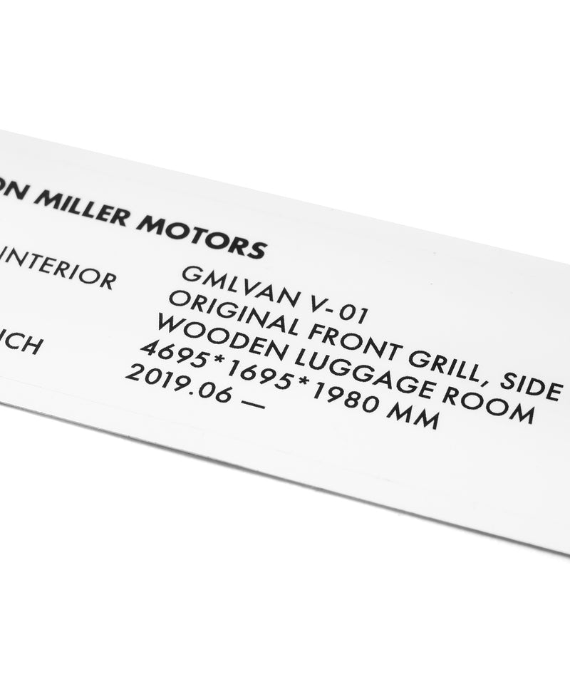 GORDON MILLER ステッカー CARD V-01/C-01/S-01