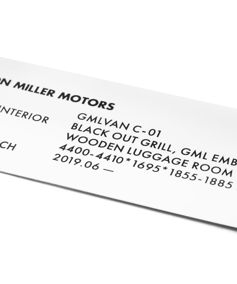 GORDON MILLER ステッカー CARD V-01/C-01/S-01