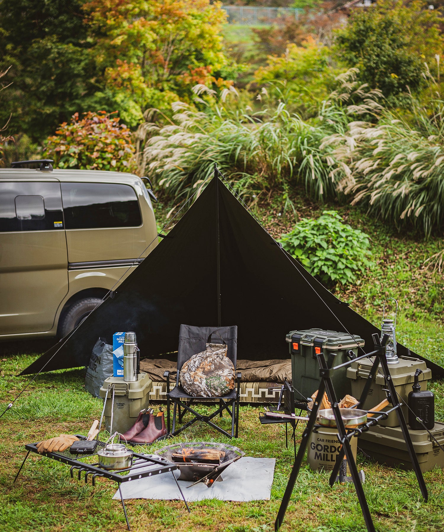 郵送送料無料 【週末限りの価格】FIRE PROOF GS MOTHER TENT ブラック