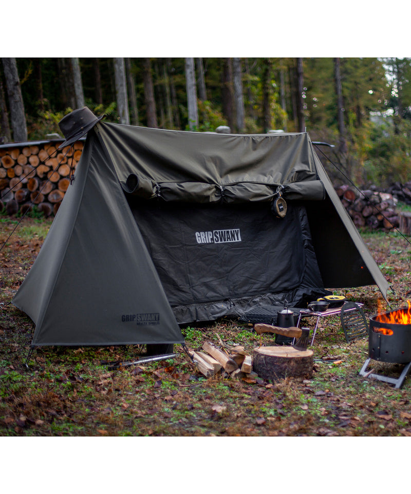 予約受付中】 テント・タープ SHELTER TENT/GS GS SWANY/FIREPROOF GRIP テント・タープ -  nesteggcare.com