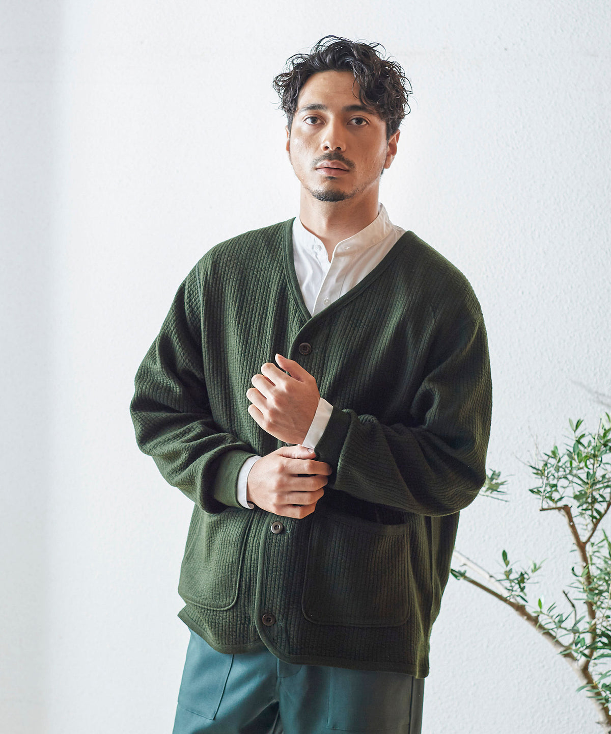ARMY TWILL ジャージーカーディガン