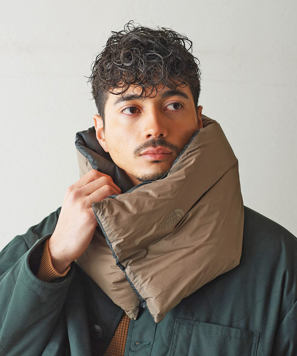 オリーブthe north face エクスプローラー ダウンマフラー - マフラー