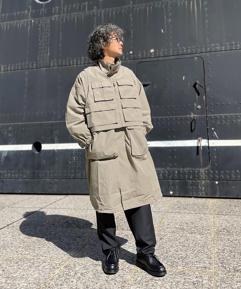 naissance mods coat s ネサーンス ノーカラーモッズコート 