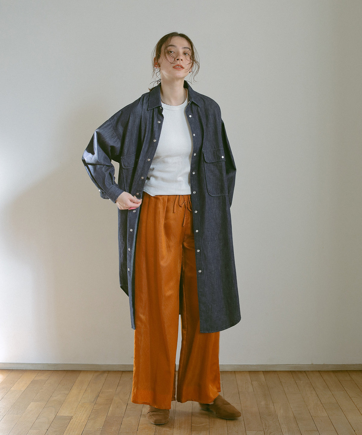 Marie Miller デニムシャツドレス