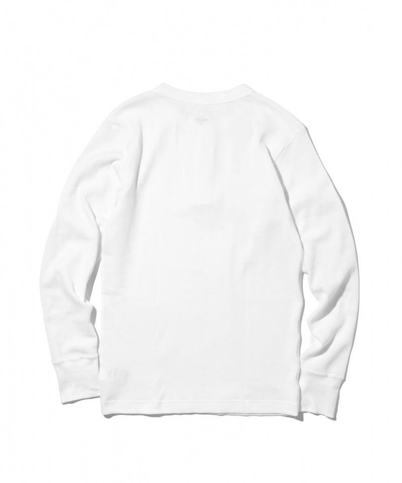 HANES サーマルロングスリーブヘンリーネックT HM4-S104