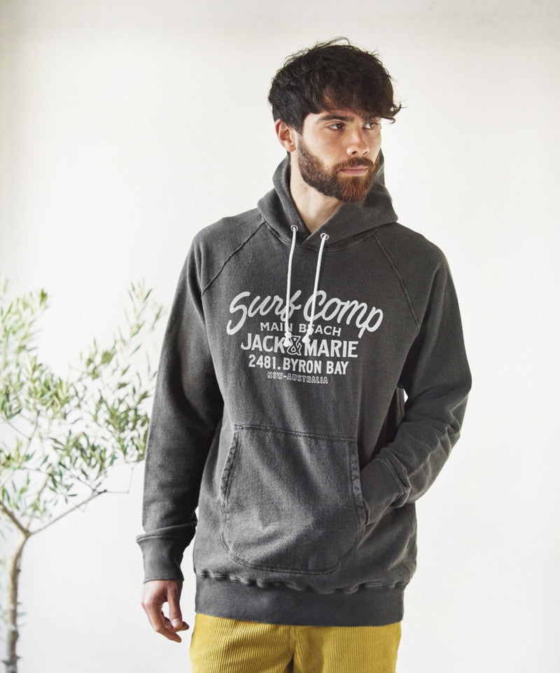 SIMON PERINI×JACK & MARIE ラグランプルオーバーフードスウエット