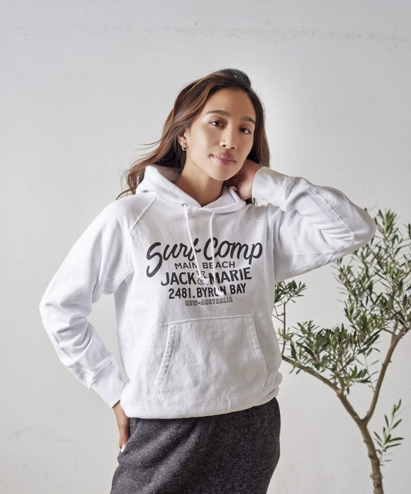 SIMON PERINI×JACK & MARIE ラグランプルオーバーフードスウエット