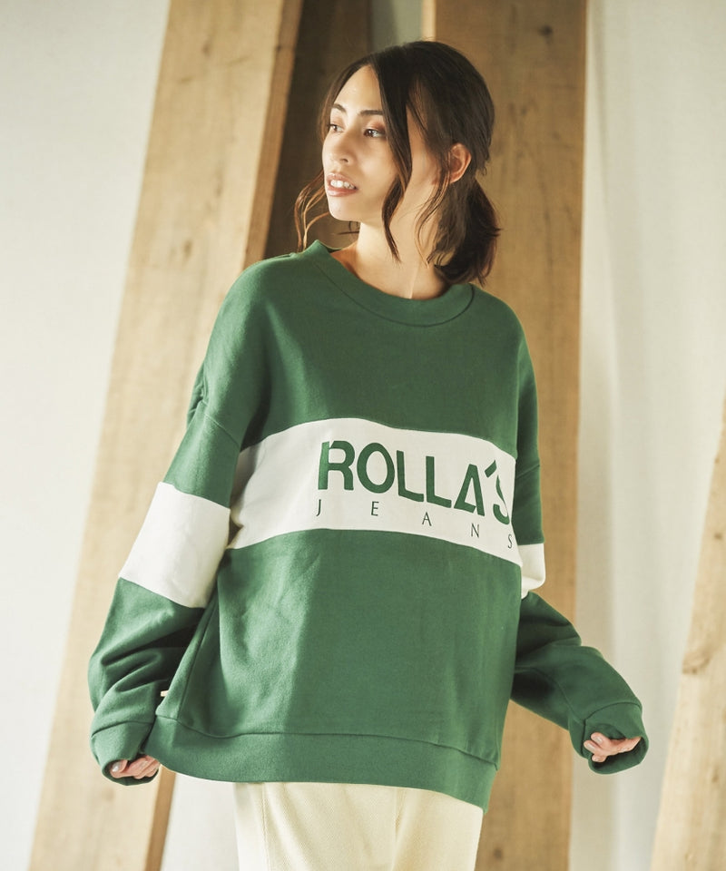 ROLLAS スプリットロゴセーター 14223