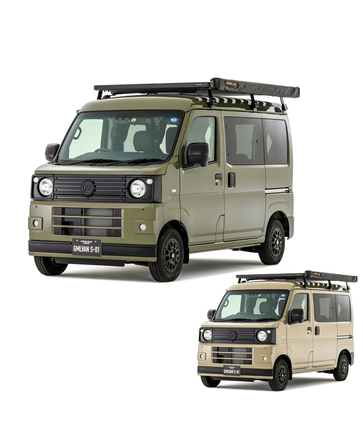 丸目ハイゼットカーゴの軽バンライフカー GMLVAN S-01